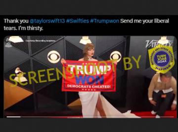 Hoaks Dukungan Taylor Swift untuk Trump 