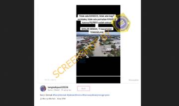 Hoaks Tidak Ada Bantuan Pemerintah Korban Banjir Demak