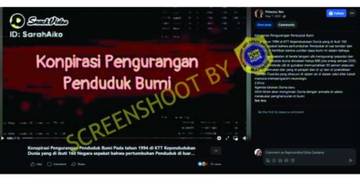 [HOAX] Pengurangan Populasi pada Tahun 2030