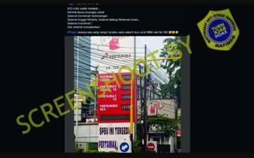 [HOAX] SPBU Pertamina Tidak Lagi Menjual Pertalite