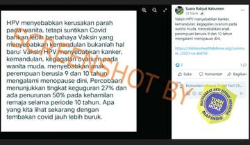 [HOAX] Vaksin HPV dan Vaksin Covid-19 Sebabkan Kemandulan