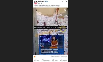 [HOAX] Satu Juta Ton Beras Beracun dari Cina