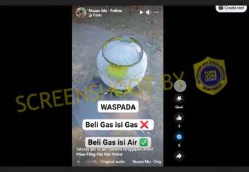[HOAX] Video Gas LPG 3 Kg Oplosan Air