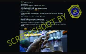 [HOAX] Efek Samping Mengancam dari Vaksin Covishield