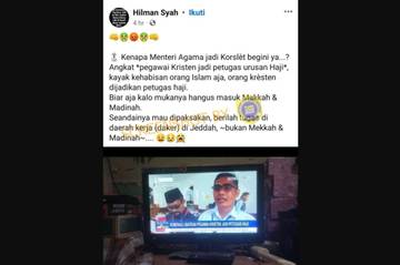[HOAX] Pegawai Kristen Jadi Petugas Haji