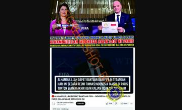 [HOAX] Berkat Bantuan FIFA, Indonesia Masuk ke Olimpiade Paris