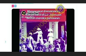 [HOAX] Gambaran Bagi-bagi Sembako di Zaman Kolonial