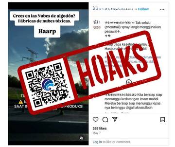 [HOAX] Video Praktik Penyebaran Racun melalui Awan Buatan
