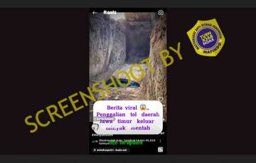 [HOAX] Penggalian Tol di Jawa Timur Mengeluarkan Minyak Mentah