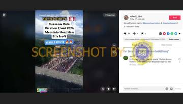 [HOAX] Video Demo Cirebon pada 1 Juni 2024