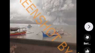 [HOAX] Video Gunung Aktif Anak Krakatau yang Sedang Erupsi