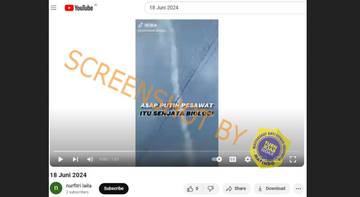 [HOAX] Asap Pesawat Merupakan Senjata Biologi