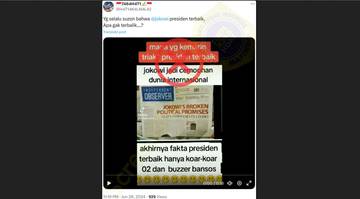 [HOAX] Presiden Jokowi Jadi Perbincangan Media Luar Negeri