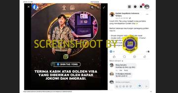 [HOAX] Pelatih Shin Tae-yong, WNA Pertama Golden Visa Indonesia