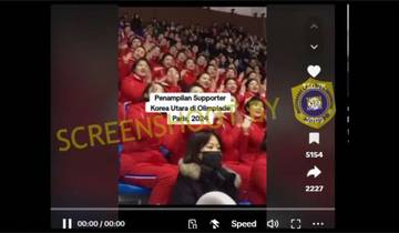 [HOAX] Penampilan Cheerleader Korea Utara di Olimpiade Paris 2024