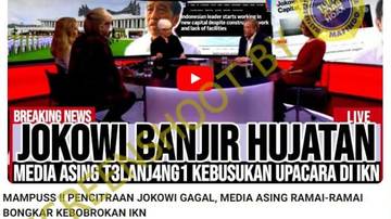 [HOAX] Media Asing Bongkar Kebobrokan Upacara di IKN