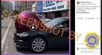 [HOAX] Gelombang Panas di Tiongkok Buat Cat Mobil Mengembang
