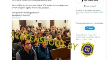 [HOAX] Populasi Muslim di Iran Tinggal Sekitar 30%