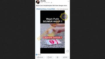 [HOAX] Hilangkan Flek Hitam dan Cerahkan Wajah Pakai MSG