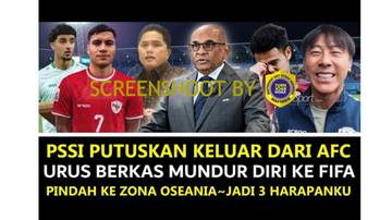 [HOAX] PSSI Keluar dari AFC dan Pindah ke Zona Oseania