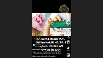 [HOAX] Bantuan Senilai Rp2,4 Juta Melalui KIS dan BPJS
