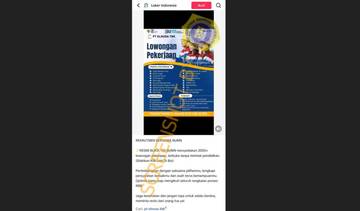 [HOAX] Informasi Lowongan Kerja di PT Elnusa di Tiktok