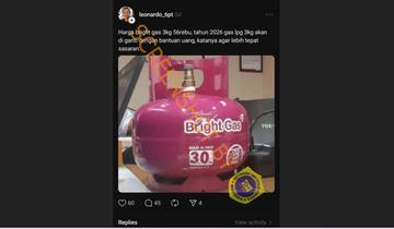 [HOAX] Tahun 2026 Subsidi Gas LPG 3 Kg diganti Uang