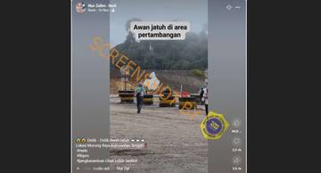 [HOAX] Video Awan Jatuh ke Permukaan Tanah