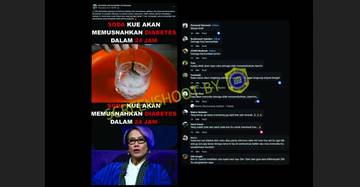 [HOAX] Soda Kue Dapat Sembuhkan Diabetes dalam 24 Jam