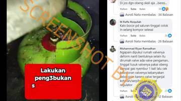 [HOAX] Solusi Kebocoran Gas Elpiji: Gunakan Air dan Pukul Katupnya