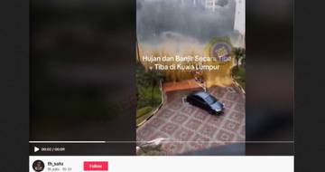 [HOAX] Video Hujan dan Banjir Tiba-Tiba di Kuala Lumpur