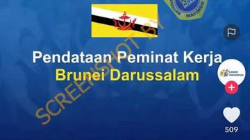 [HOAX] Tautan Pendaftaran Lowongan Kerja di Brunei Darussalam 