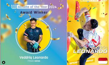 Veddriq Leonardo Raih Gelar 'World Games Athlete of The Year 2024'