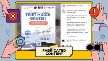 [HOAX] Tautan Pendaftaran Program Mudik Gratis