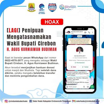 Masyarakat Waspada Penipuan Mengatasnamakan Wabup Cirebon