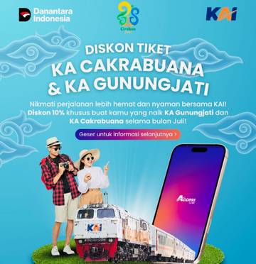 KAI Masih Tebar Diskon Harga Tiket Kereta Api