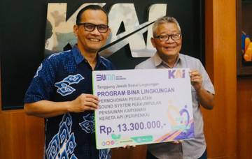 KAI Daop 3 Cirebon Salurkan Bantuan untuk Perpenka