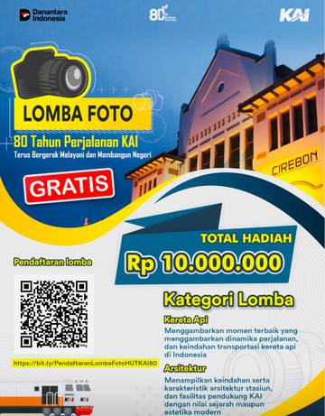 HUT ke-80, Daop 3 Cirebon Gelar Lomba Foto