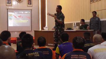 Warga Binaan Rutan Cirebon Ikuti Wawasan Kebangsaan 