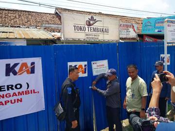 PT KAI Tertibkan Aset di Majalengka