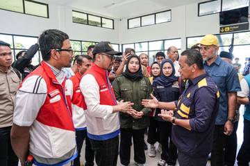 Menteri ESDM dan Dirut Pertamina Tinjau Pemulihan Energi
