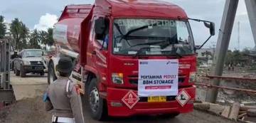 Penyaluran BBM Bireuen Dilanjutkan Pertamina Pasca Jembatan Dibuka