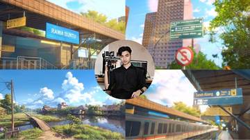 Visual Urban Indonesia Bergaya Anime