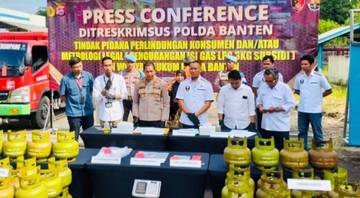 Polda Banten Bongkar Kecurangan Pengisian Gas Melon