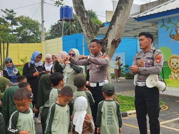 Satlantas Majalengka Edukasi Lalu Lintas Anak Usia Dini