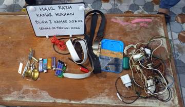 Razia Kamar Hunian, Lapas Kuningan Sita Pisau Rakitan