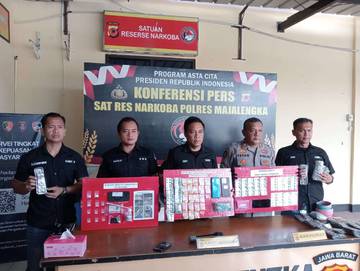 Sebulan, Polres Majalengka Ungkap Tiga Kasus Narkoba
