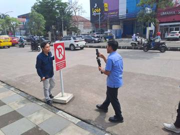 Parkir Liar di Depan CSB Mall, Ditindak!