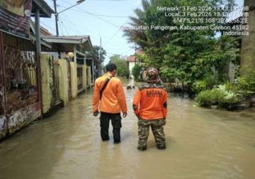 Hujan Intensitas Tinggi Picu Banjir di Kabupaten Cirebon