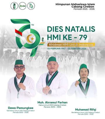 HMI Cirebon Maknai Milad Ke-79 Sebagai Refleksi